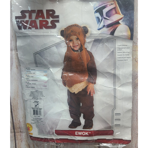 Rubies Star Wars Ewok Costume Infant US Size 1-2 For 6-12 Months Halloween - Picture 1 of 12